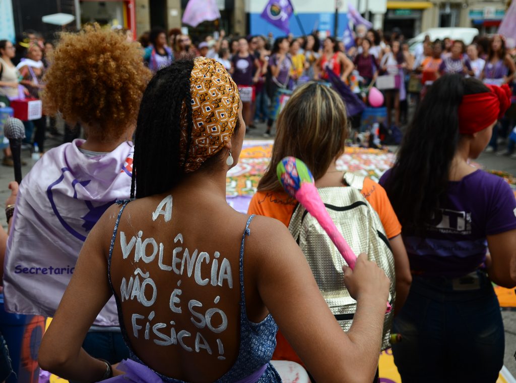 Manifestações do Dia da Mulher na região central da capital paulista – Crédito Rovena Rosa – Agência Brasil