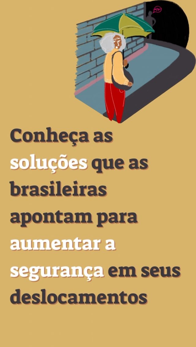 Você sabe o que as mulheres querem na mobilidade urbana?

Políticas públicas de qualidade são eficazes para garantir a segurança das mulheres em seus deslocamentos urbanos. Contudo, é fundamental ouvir as mulheres, pois a partir de suas experiências e perspectivas podemos identificar os principais problemas que afetam seu dia a dia e compreender o que as faz se sentirem confortáveis e seguras para sair e voltar para casa. 

A pesquisa “Percepções e experiências das mulheres quando se deslocam pelas cidades”, realizada pelo Instituto Patrícia Galvão, em parceria com o Instituto Locomotiva e apoio da Uber, revela que 65% das brasileiras já desistiram de ir a algum lugar por insegurança e medo de se locomover pela cidade. 

Já imaginou desistir de sair de casa por ter medo de que alguma violência aconteça? Essa é uma realidade cotidiana de muitas mulheres do Brasil. 

Para saber mais acompanhe nossos canais e acesse a pesquisa na íntegra na Agência Patrícia Galvão. O link está na bio 📲

#InstitutoPatríciaGalvão #ViolênciaContraAsMulheres #InsegurançaNosDeslocamentos #SegurançaNaMobilidadeUrbana #ViolênciasDeGêneroERaça #BastaDeViolências #PelaVidaDasMulheres #ImportunaçãoSexual #AssédioSexual #ViolênciaDeGênero