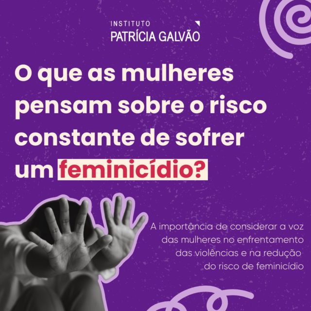 Vamos ouvir o que as mulheres têm para dizer?

Embora o Brasil conte com leis e políticas públicas para proteger as mulheres e enfrentar a violência de gênero e raça, uma ação essencial ainda está em falta: é preciso ouvir as mulheres!

De acordo com a pesquisa “Medo, ameaça e risco: percepções e vivências das mulheres sobre violência doméstica e feminicídio”, realizada pelo Instituto Patrícia Galvão em parceria com o Consulting do Brasil e com apoio do Ministério das Mulheres, 97% das brasileiras concordam que mulheres em relacionamentos violentos estão em risco de morte, especialmente quando comparadas àquelas que conseguem dar um basta.

O primeiro passo para focarmos na perspectiva das mulheres, especialmente aquelas em risco de feminicídio, é ouvi-las. Só assim poderemos oferecer o apoio qualificado e eficaz.

Quer saber mais sobre essa pesquisa? Acesse o relatório completo no link na bio 📲

#InstitutoPatríciaGalvão #ViolênciaContraAsMulheres #ViolênciaDoméstica #Feminicídio #ViolenciaDeGênero #21DiasdeAtivismopeloFimdaViolênciacontraaMulher #PelaVidaDasMulheres