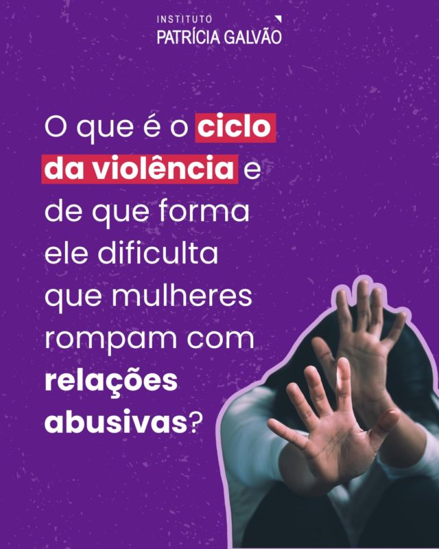 🌀 Você já ouviu falar no ciclo da violência?

Muitas mulheres vivem relacionamentos abusivos e nem sempre conseguem sair deles — não por fraqueza, mas porque a violência costuma seguir um padrão que prende, confunde e machuca.

Arraste para o lado e confira as três fases do ciclo da violência e como ela age de forma silenciosa, mas muito perigosa na vida de muitas mulheres no Brasil e no mundo.

Curta se gostou do conteúdo, comente o que mais te chamou atenção e compartilhe com quem precisa saber disso!

#InstitutoPatríciaGalvão #ViolênciaDoméstica #Feminicídio #CicloDaViolênciaDeGênero #RelacionamentosAbusivos #ViolênciaContraMulher #VocêNãoEstáSozinha #Denuncie #FeminicídioZero #MinistérioDasMulheres