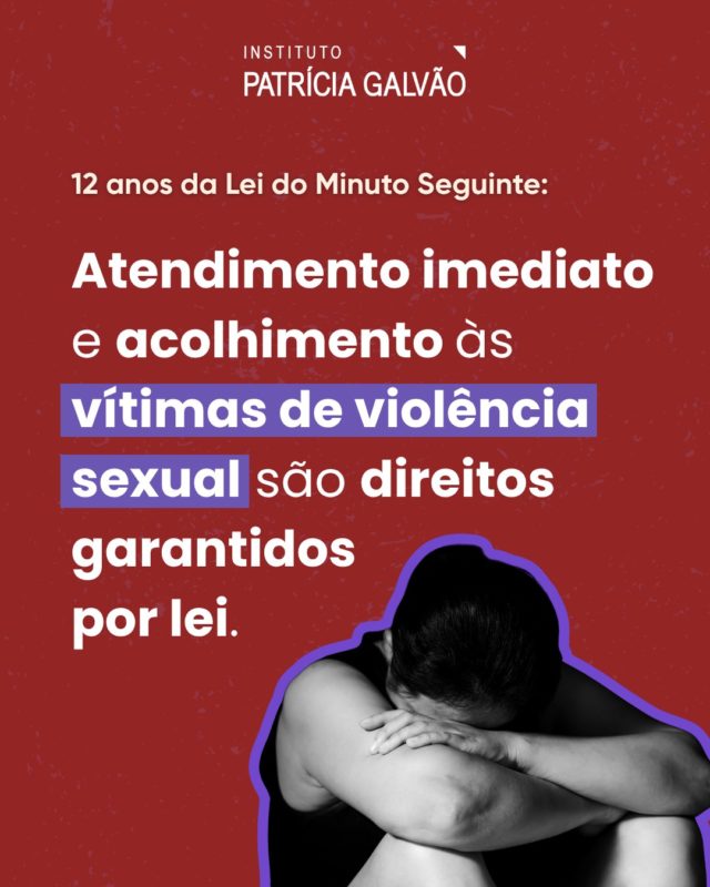 ⏰ 12 anos da Lei do Minuto Seguinte!

Você sabia? A Lei do Minuto Seguinte (Lei 12.845/2013) garante atendimento imediato e gratuito no SUS para vítimas de violência sexual — sem precisar registrar boletim de ocorrência antes.

Desde 2013, a lei assegura que vítimas de violência sexual tenham acesso rápido e especializado em hospitais públicos, com atendimento humanizado nas primeiras horas após sofrer uma violência.

Os estabelecimentos de saúde são obrigados a oferecer profilaxia para prevenir doenças sexualmente transmissíveis, medicamentos contraceptivos de emergência para evitar gravidez indesejada, além de acolhimento psicológico.

#InstitutoPatríciaGalvão #AgostoLilás #LeiDoMinutoSeguinte  #ViolênciaSexual #Estupro #EstuproDeVulnerável #AbusoSexual #PeloFimdaViolência #ViolenciaContraAsMulheres