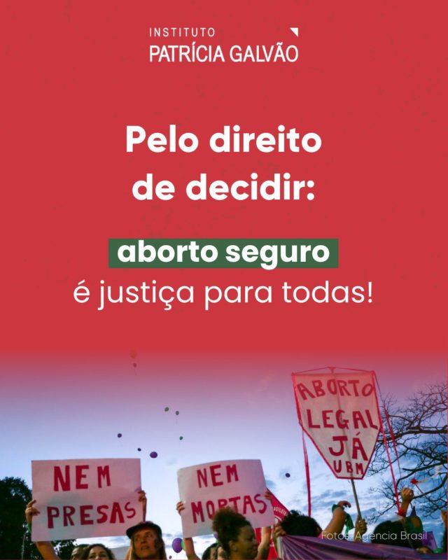 💚 Neste 28 de setembro, é celebrado o Dia de Luta pela Descriminalização do Aborto na América Latina e Caribe, data que, desde 1990, marca a luta de todas as pessoas que gestam por liberdade e autonomia. 

Esse dia reforça a urgência de políticas públicas que garantam informação, saúde e autonomia, para que todas as mulheres e meninas possam decidir sobre seus corpos de forma livre, segura e digna.

Compartilhe este carrossel com quem também precisa conhecer a importância do 28S!

#InstitutoPatríciaGalvão #DireitosSexuaisEReprodutivos #AbortoSeguro #AbortoLegal #AbortoPrevistoPorLei #DesciminalizaçãoDoAborto #LegalizaçãoDoAborto #AbortoParaNãoMorrer #28S #CriançaNãoÉMãe