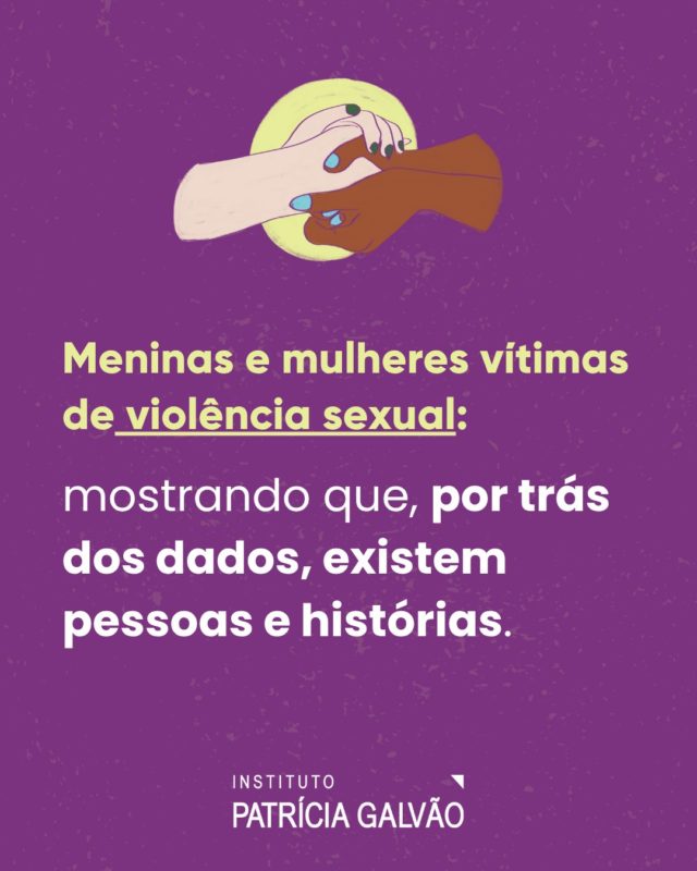 🥀 Quais histórias existem por trás dos números?

A pesquisa “Percepções sobre direitos de meninas e mulheres grávidas pós-estupro”, do Instituto Patrícia Galvão, revelou que 6 em cada 10 brasileiros conhecem uma mulher que foi estuprada ainda na infância.

Diante disso, a violência deixa marcas profundas e cada relato é único. Ouvir com atenção e acolher é fundamental: a escuta ativa não apenas valida a dor de quem sofreu, mas também se torna uma poderosa ferramenta no enfrentamento de todas as formas de violência.

Mais do que dados, são vozes que precisam ser ouvidas. 💜

#InstitutoPatríciaGalvão #ViolênciaSexual #Estupro #ViolênciaContraMulheres #Acolhimento #DireitosDasMulheres