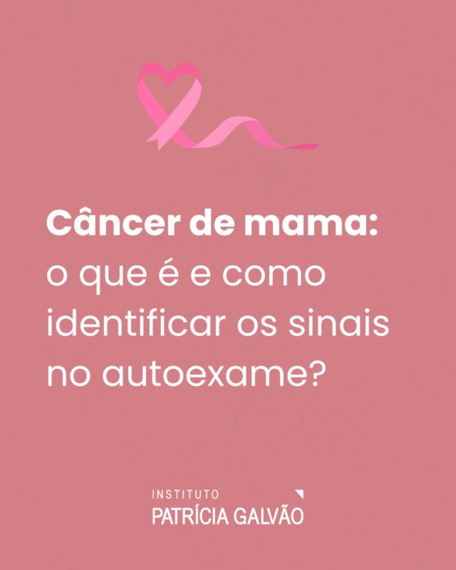 🌸 Cuidar de si e praticar o autocuidado é um gesto de amor!

Neste Dia Internacional de Combate ao Câncer de Mama (19/10), lembramos da importância de cuidar de si e se manter informada. O #OutubroRosa é um movimento internacional que promove a conscientização sobre a doença e incentiva todas as pessoas a prestarem atenção à própria saúde.

O câncer de mama surge quando células da mama se multiplicam de forma descontrolada, formando um tumor que pode se espalhar para outras partes do corpo.

Observar os sinais e realizar o autoexame regularmente são atitudes fundamentais. Embora o autoexame não substitua a mamografia ou a consulta médica, ele ajuda você a conhecer melhor seu corpo e perceber alterações precocemente.

🔎 Acesse a cartilha “Autoexame das mamas: um toque de carinho” em: https://bvsms.saude.gov.br/bvs/folder/10006002495.pdf ou acesse o site do Ministério da Saúde. 

#InstitutoPatríciaGalvão #CâncerDeMama #OutubroRosa #SaúdeDaMulher #Autoexame #PrevençãoCâncerDeMama
