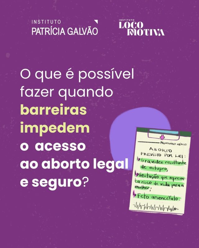 🌿 Aborto legal é direito! 

Apesar de garantidos por lei, muitas meninas e mulheres não sabem que podem interromper a gestação ou se sentem desencorajadas a buscar ajuda. 

De acordo com a pesquisa “Percepções sobre direitos de meninas e mulheres grávidas pós-estupro”, entre meninas de até 13 anos que engravidaram após um estupro, pouco mais da metade não interrompeu a gestação.

Fernanda Hueso, Defensora Pública e Coordenadora Auxiliar do Núcleo Especializado de Promoção e Defesa dos Direitos das Mulheres (NUDEM), reforça que nenhuma menina ou mulher pode ser obrigada a manter uma gestação indesejada — especialmente quando resultante de violência sexual. Ela destaca ainda que é dever e compromisso da legislação brasileira garantir o acesso ao aborto legal previsto em lei.

ℹ️ O NUDEM é uma frente pública que atua pela igualdade de gênero, proteção dos direitos humanos e fortalecimento de políticas públicas voltadas à vida e autonomia das meninas e mulheres.

Conhecer seus direitos é o primeiro passo para exercê-los!

#InstitutoPatríciaGalvão #InstitutoLocomotiva #ViolênciaSexual #AbortoLegal #DireitosDasMulheres #DireitosSexuaiseReprodutivos #IgualdadeDeGênero #NUDEM