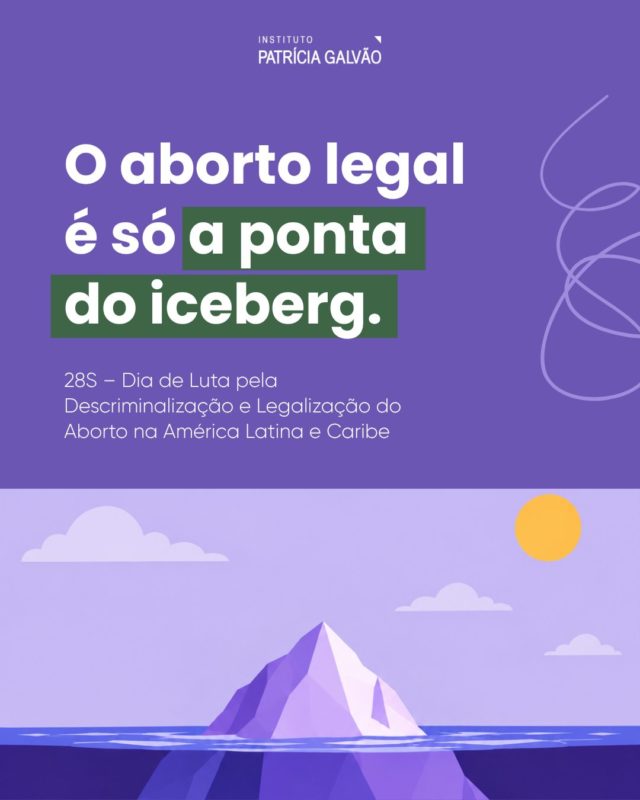 🧊🌿 A ponta do iceberg é o que aparece: no Brasil, o aborto é permitido em situações previstas em lei. 

A parte submersa é o que muitas vezes fica invisível: desinformação, medo, julgamentos, dificuldades para encontrar serviços de saúde e outras barreiras que impedem meninas e mulheres de acessar um direito que já existe.

É por isso que o 28 de setembro (Dia de Luta pela Descriminalização e Legalização do Aborto na América Latina e Caribe), não trata apenas da existência da lei, mas também das condições reais para que esse direito possa ser exercido.

Quando o acesso à informação, ao acolhimento e aos serviços continua escondido sob tantas barreiras, o debate sobre a descriminalização do aborto permanece parte da luta pelos direitos das mulheres, meninas e pessoas que gestam.

#InstitutoPatríciaGalvão #28S #AbortoLegal  #DireitosSexuaiseReprodutivos #DireitosdeMeninaseMulheres